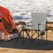 Foldable Camping Chair Oversized with Side Table Mesh Storage Pockets